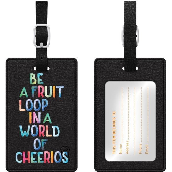 Otm Essentials Black Leather Bag Tag, OP-II-QTE-03, Centon, Mfr#: OP-II-QTE-03